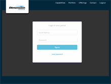 Tablet Screenshot of dimensiondesignpresentation.com